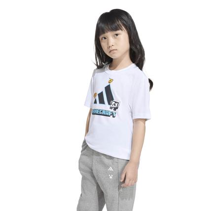 adidas Mınecraft Tr Tee Çocuk T-Shirt Beyaz
