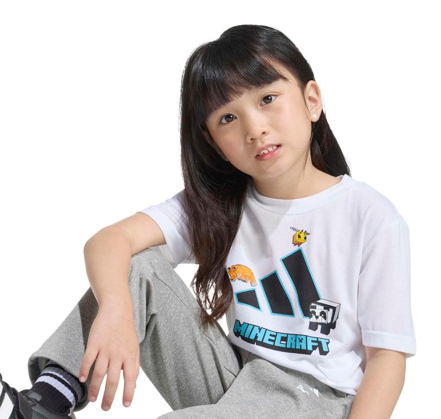 adidas Mınecraft Tr Tee Çocuk T-Shirt Beyaz adidas Mınecraft Tr Tee Çocuk T-Shirt Beyaz