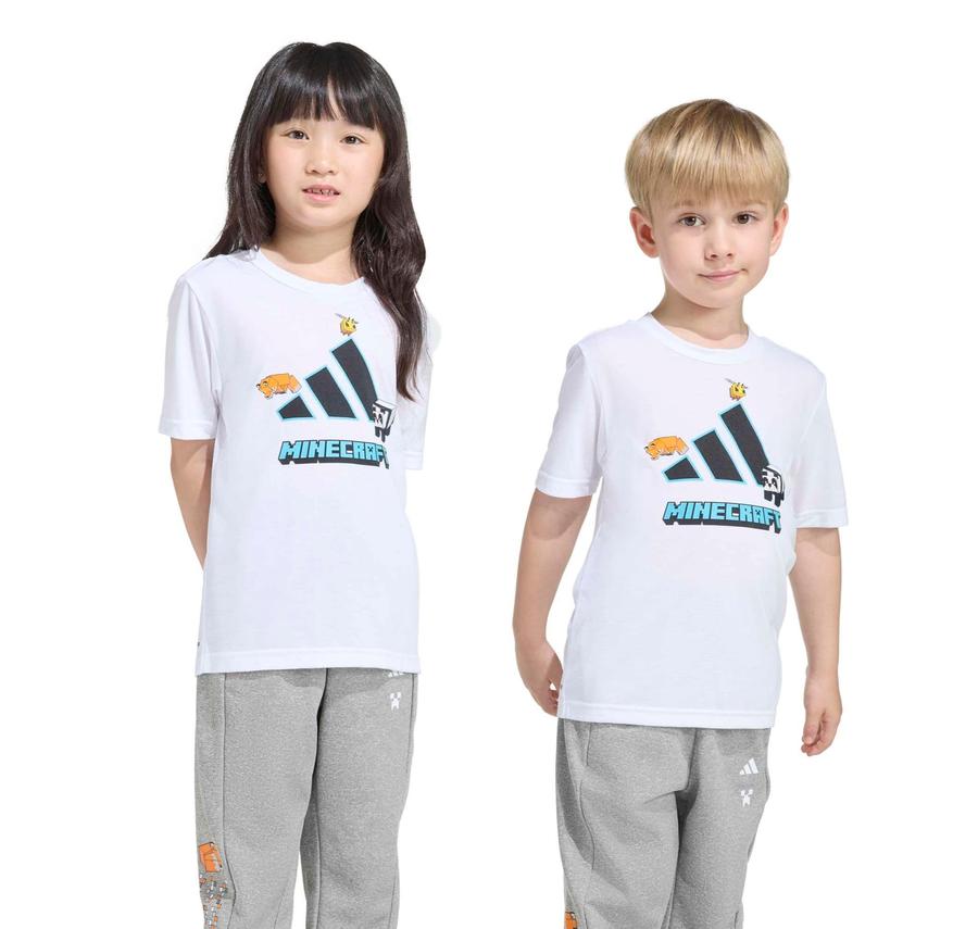 adidas Mınecraft Tr Tee Çocuk T-Shirt Beyaz adidas Mınecraft Tr Tee Çocuk T-Shirt Beyaz