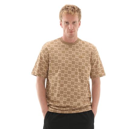 adidas Monogram Lo Ss T Erkek T-Shirt Kahve