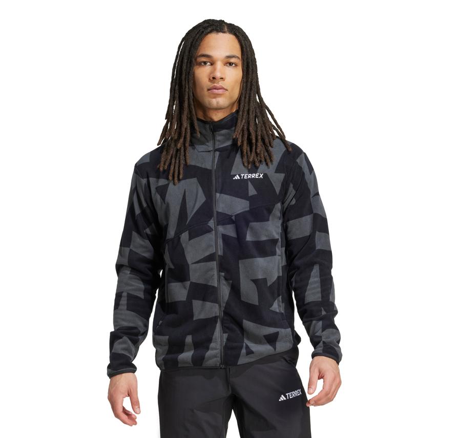 adidas Mt Aop Fz Fl Erkek Ceket Gri adidas Mt Aop Fz Fl Erkek Ceket Gri