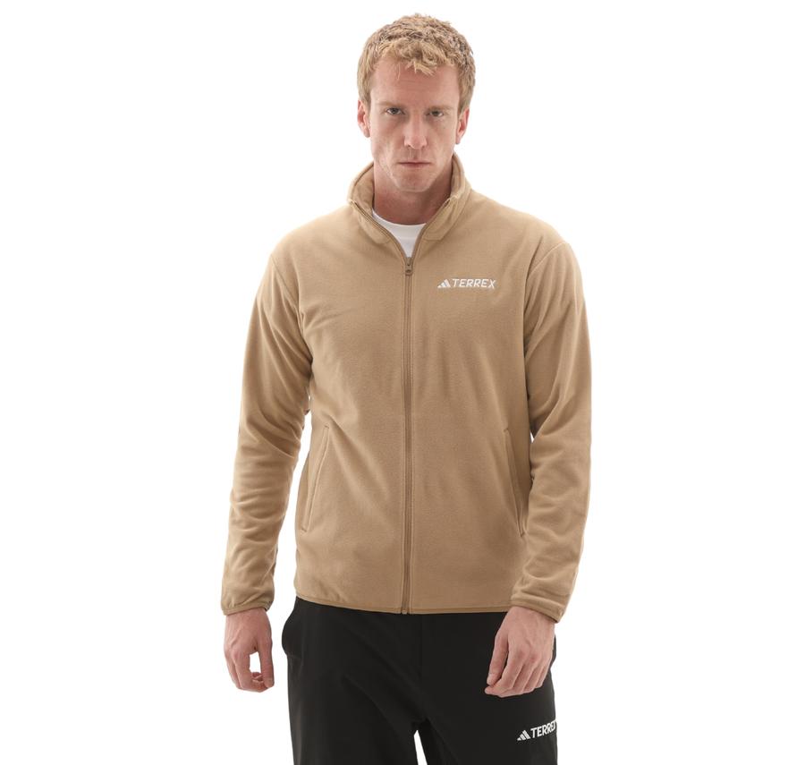 adidas Mt Ess Fz Fl Erkek Ceket Krem adidas Mt Ess Fz Fl Erkek Ceket Krem