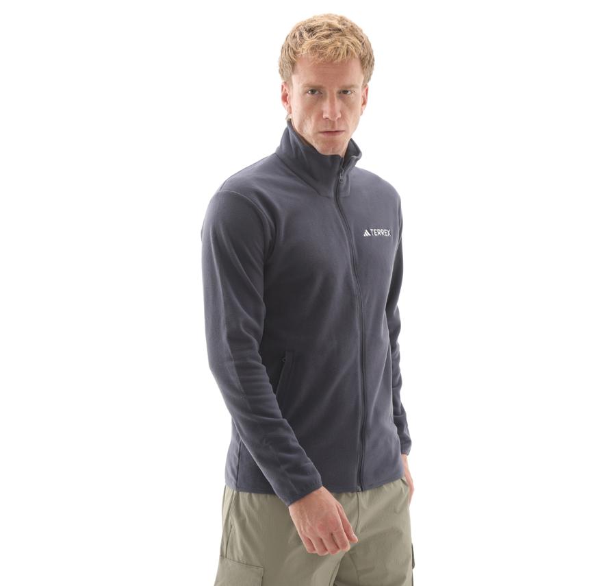 adidas Mt Ess Fz Fl Erkek Ceket Mavi adidas Mt Ess Fz Fl Erkek Ceket Mavi