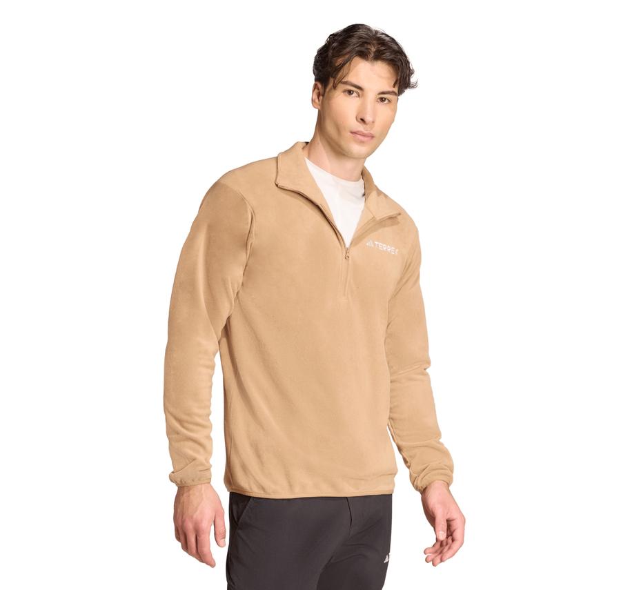 adidas Mt Ess Hz Fl Erkek Sweatshirt Kahve adidas Mt Ess Hz Fl Erkek Sweatshirt Kahve