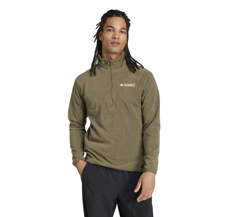 adidas Terrex Mt Ess Hz Fl Erkek Sweatshirt Haki adidas Terrex Mt Ess Hz Fl Erkek Sweatshirt Haki