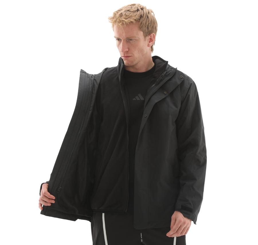 adidas Mt Flc 3In1 Jkt Erkek Mont Siyah adidas Mt Flc 3In1 Jkt Erkek Mont Siyah