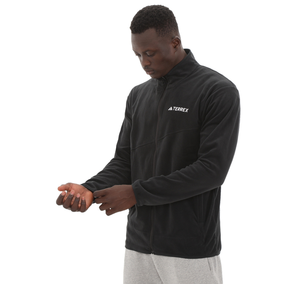 adidas Terrex Mt Fz Fleece Erkek Ceket Siyah adidas Terrex Mt Fz Fleece Erkek Ceket Siyah