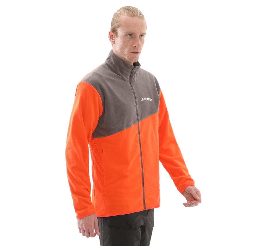 adidas Terrex Mt Fz Fleece Erkek Ceket Turuncu adidas Terrex Mt Fz Fleece Erkek Ceket Turuncu