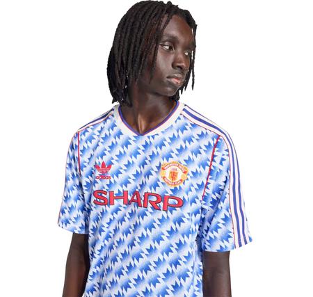 adidas Manchester United A Jsy 90 Erkek Forma Turkuaz
