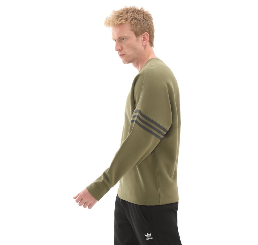 adidas Nc Ls Os Crew Erkek Sweatshirt Haki adidas Nc Ls Os Crew Erkek Sweatshirt Haki