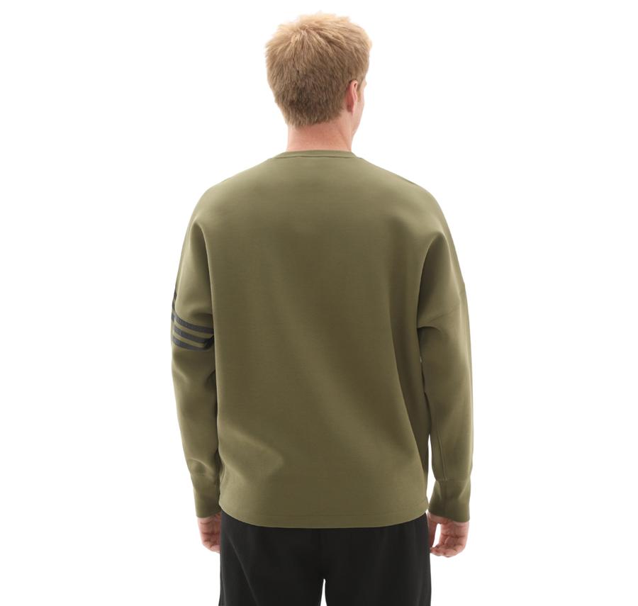 adidas Nc Ls Os Crew Erkek Sweatshirt Haki adidas Nc Ls Os Crew Erkek Sweatshirt Haki