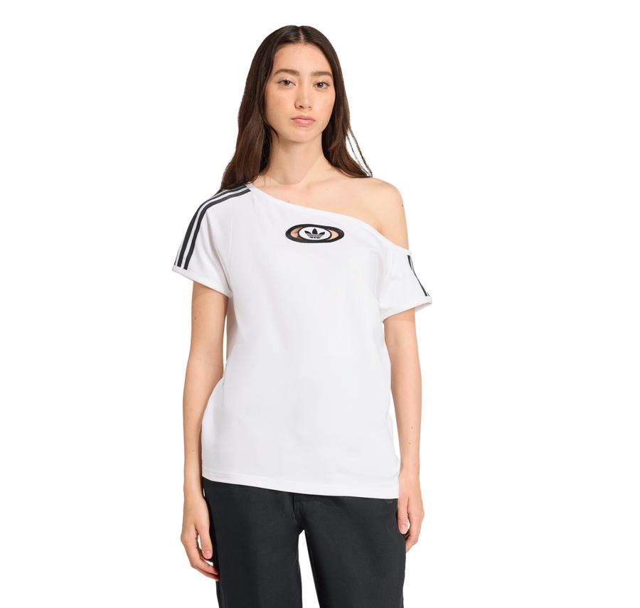 adidas Offshoulder Tee Kadın T-Shirt Beyaz adidas Offshoulder Tee Kadın T-Shirt Beyaz