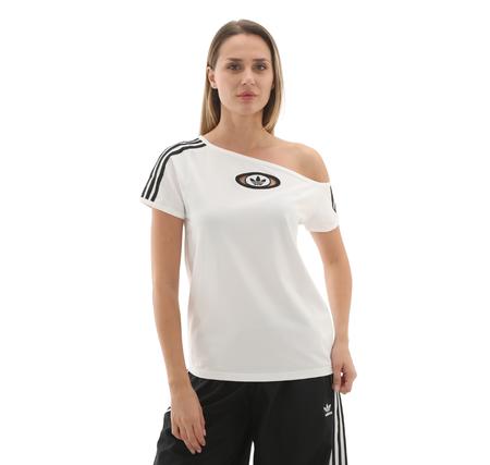 adidas Offshoulder Tee Kadın T-Shirt Beyaz adidas Offshoulder Tee Kadın T-Shirt Beyaz