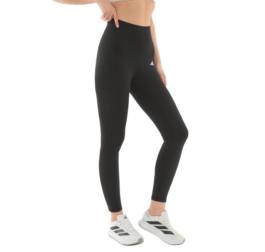 adidas Opt Rıb 7-8 L Kadın Tayt Siyah adidas Opt Rıb 7-8 L Kadın Tayt Siyah
