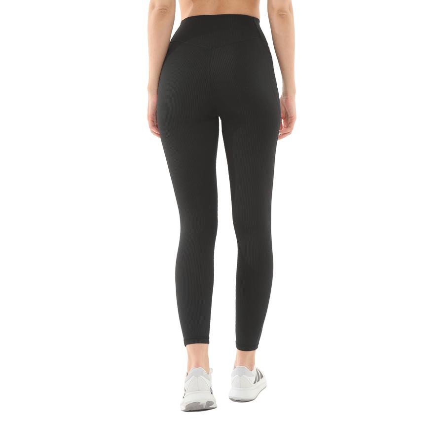 adidas Opt Rıb 7-8 L Kadın Tayt Siyah adidas Opt Rıb 7-8 L Kadın Tayt Siyah