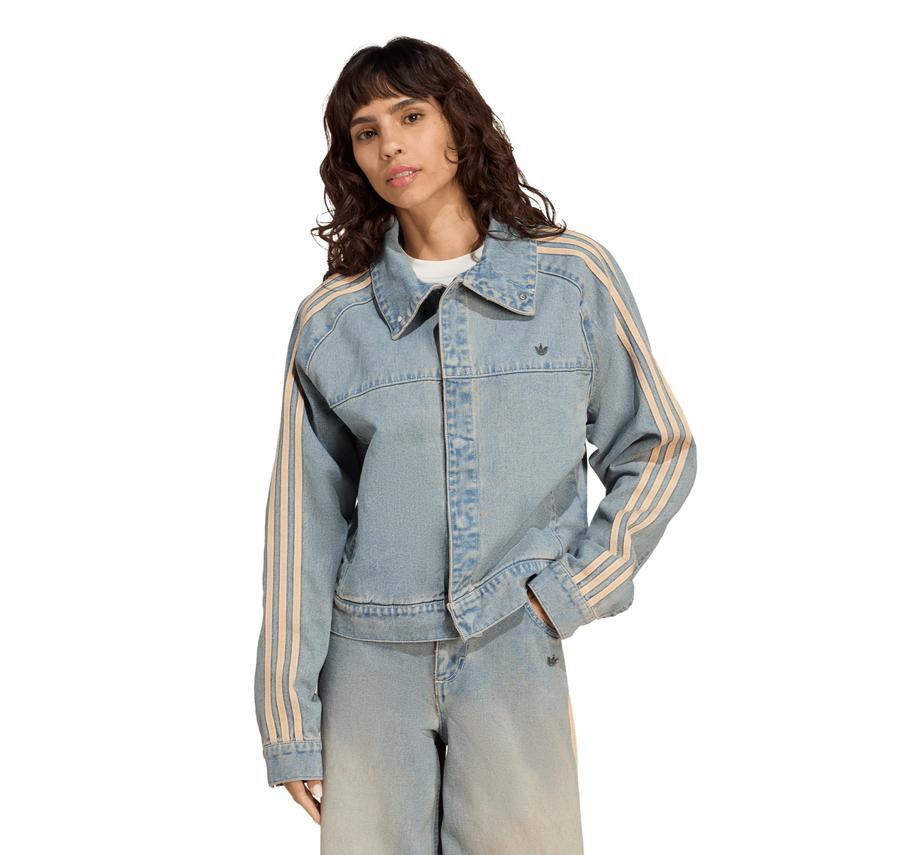 adidas P Ess Denım Jkt Kadın Ceket Mavi adidas P Ess Denım Jkt Kadın Ceket Mavi