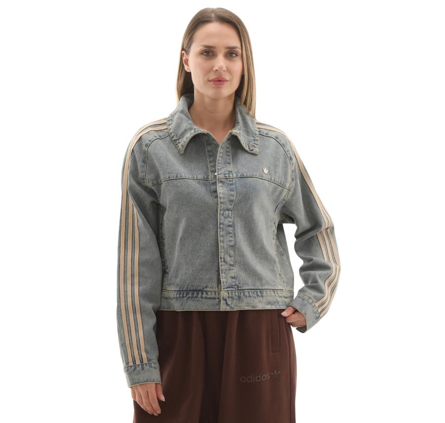 adidas P Ess Denım Jkt Kadın Ceket Mavi adidas P Ess Denım Jkt Kadın Ceket Mavi
