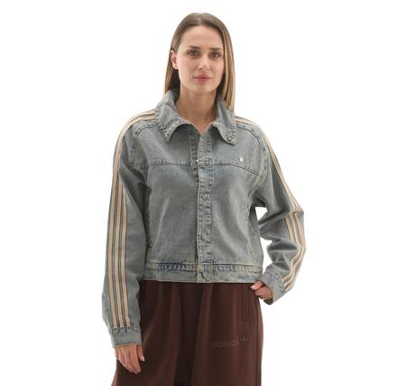 adidas P Ess Denım Jkt Kadın Ceket Mavi adidas P Ess Denım Jkt Kadın Ceket Mavi