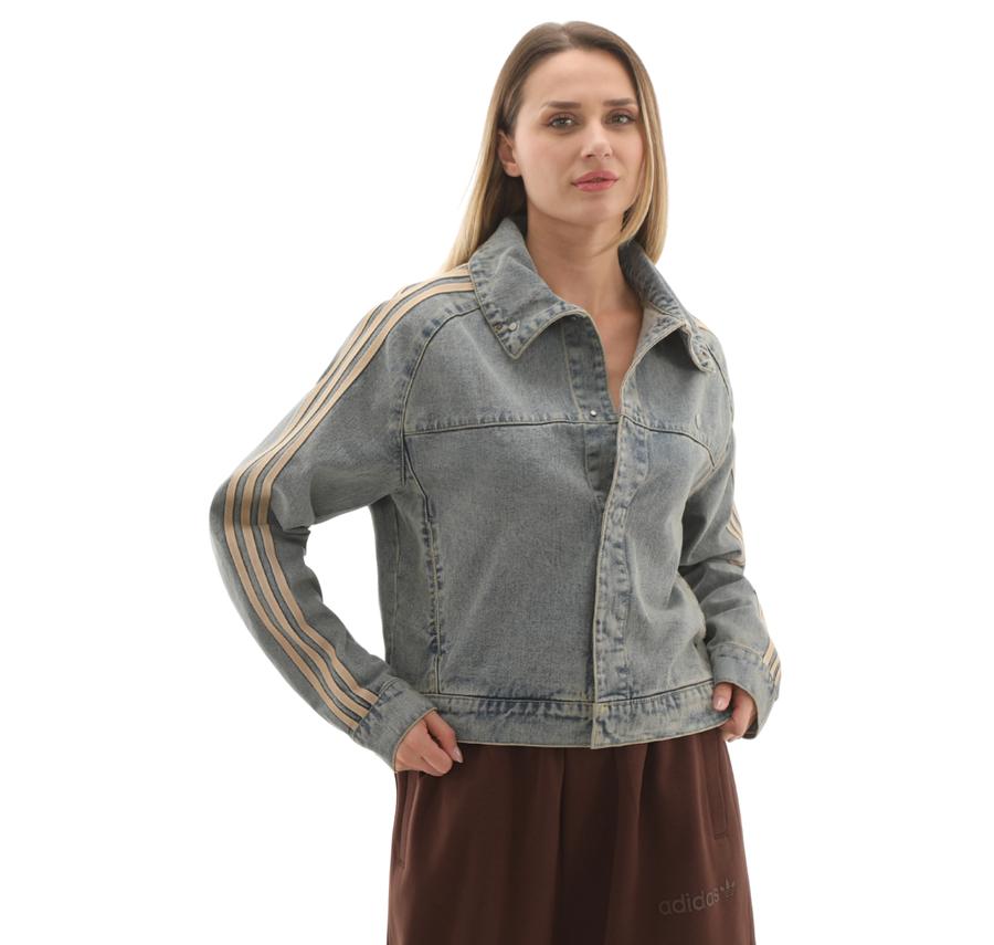 adidas P Ess Denım Jkt Kadın Ceket Mavi adidas P Ess Denım Jkt Kadın Ceket Mavi