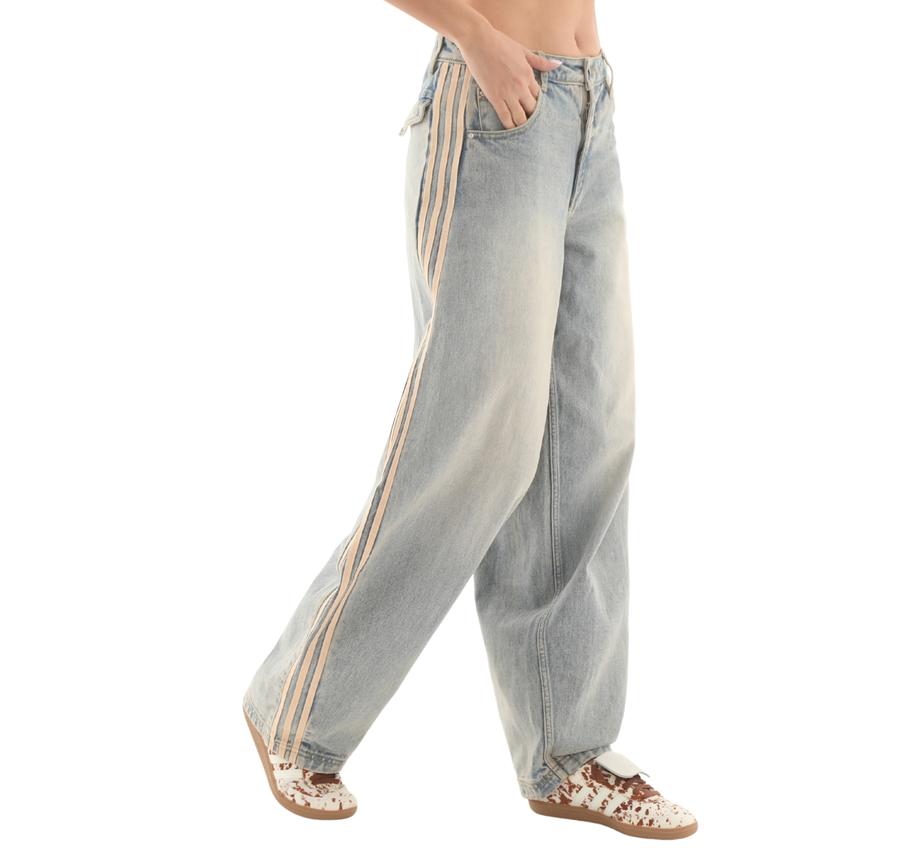 adidas P Ess Denım Pnt Kadın Pantolon Mavi adidas P Ess Denım Pnt Kadın Pantolon Mavi