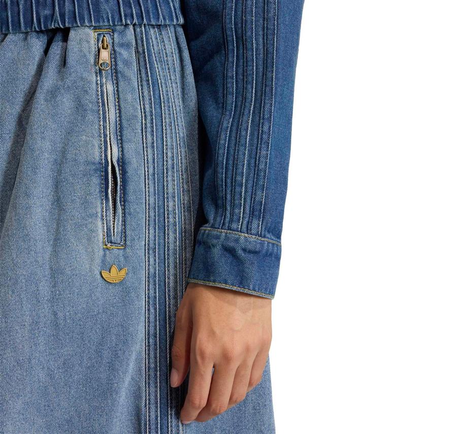 adidas P Ess Denım Tp Kadın Pantolon Mavi adidas P Ess Denım Tp Kadın Pantolon Mavi