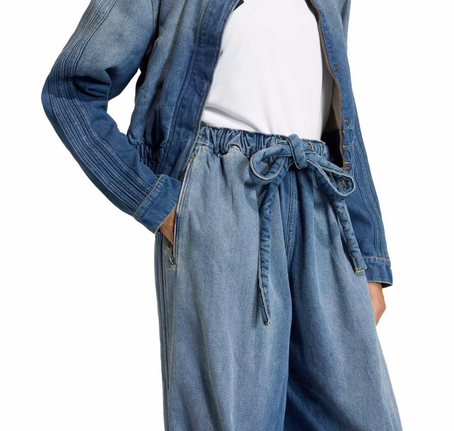 adidas P Ess Denım Tp Kadın Pantolon Mavi adidas P Ess Denım Tp Kadın Pantolon Mavi