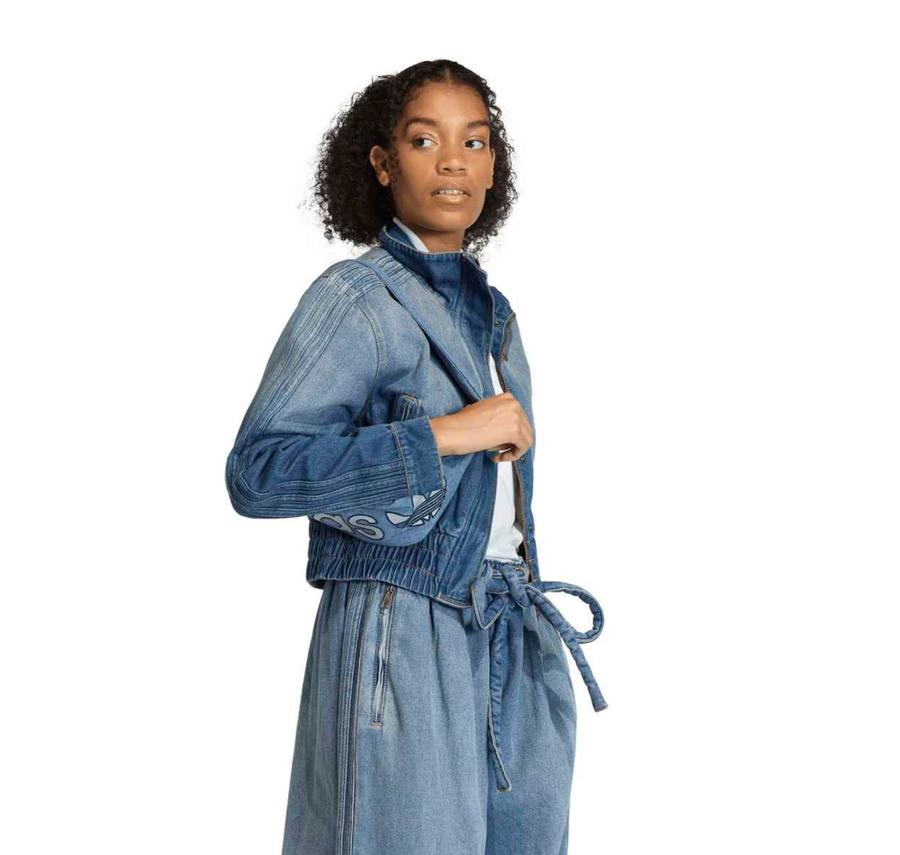 adidas P Ess Denım Tt Kadın Ceket Mavi adidas P Ess Denım Tt Kadın Ceket Mavi