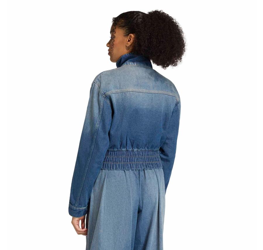 adidas P Ess Denım Tt Kadın Ceket Mavi adidas P Ess Denım Tt Kadın Ceket Mavi