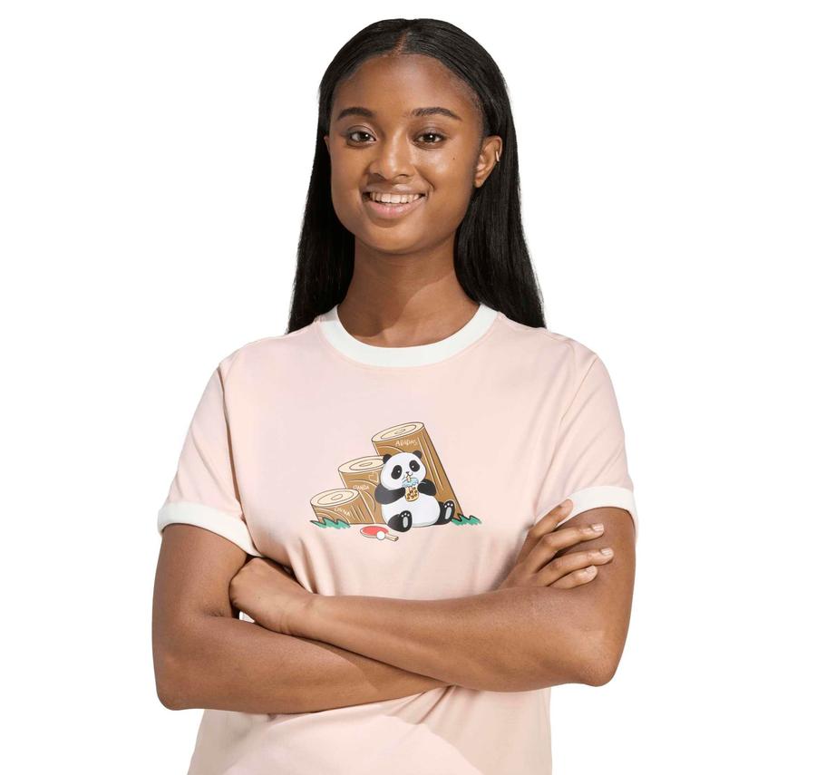adidas Panda T Kadın T-Shirt Pembe adidas Panda T Kadın T-Shirt Pembe