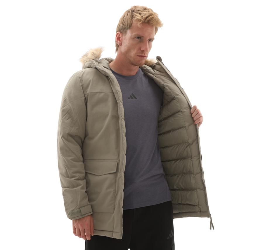 adidas Paverıc Fur Par Erkek Mont Gri adidas Paverıc Fur Par Erkek Mont Gri