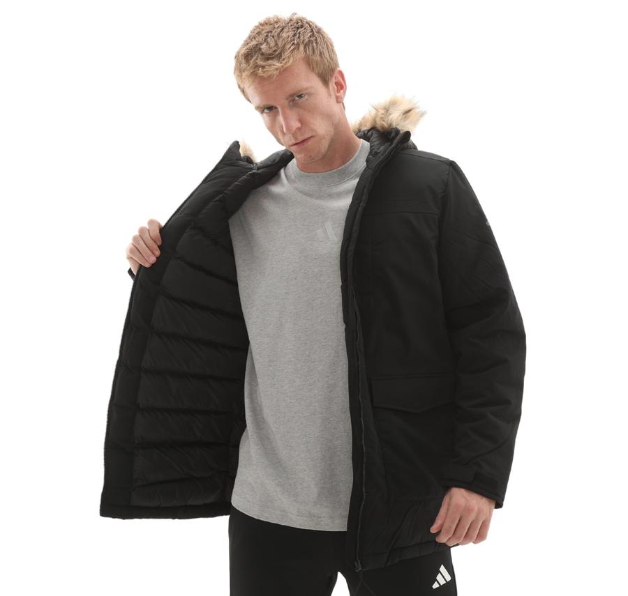 adidas Paverıc Fur Par Erkek Mont Siyah adidas Paverıc Fur Par Erkek Mont Siyah