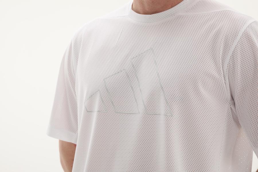 adidas Pl Es Mesh T Erkek T-Shirt Beyaz adidas Pl Es Mesh T Erkek T-Shirt Beyaz