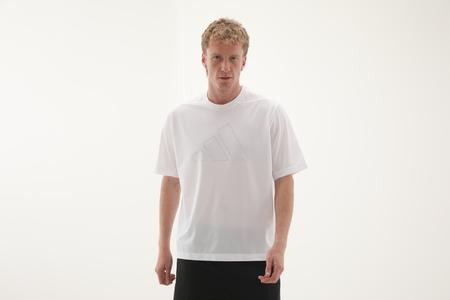 adidas Pl Es Mesh T Erkek T-Shirt Beyaz
