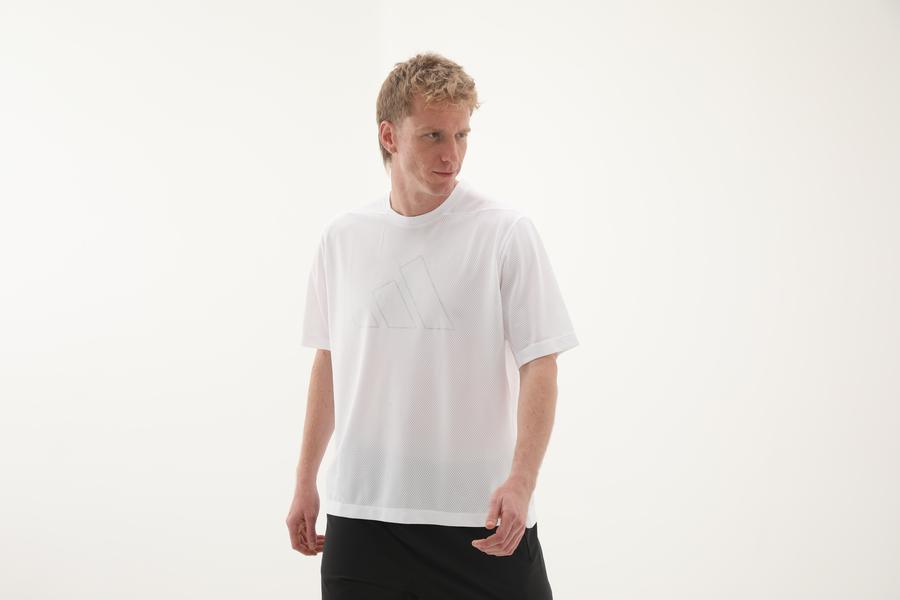 adidas Pl Es Mesh T Erkek T-Shirt Beyaz adidas Pl Es Mesh T Erkek T-Shirt Beyaz