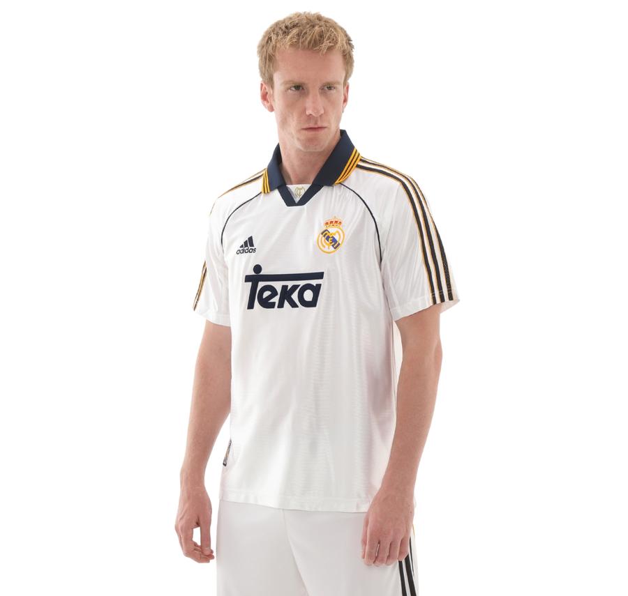 adidas Real Madrid 99-00 Home Erkek Forma Beyaz adidas Real Madrid 99-00 Home Erkek Forma Beyaz