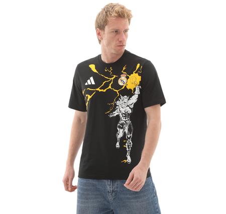 adidas Real Madrid Avengers Erkek T-Shirt Siyah