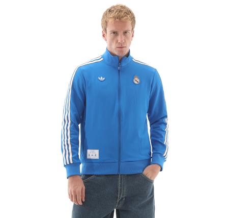 adidas Real Madrid Terrace Icons Erkek Ceket Mavi