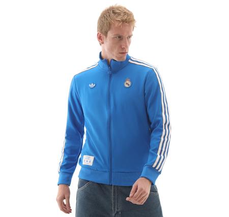 adidas Real Madrid Terrace Icons Erkek Ceket Mavi