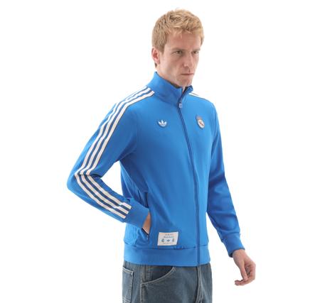 adidas Real Madrid Terrace Icons Erkek Ceket Mavi