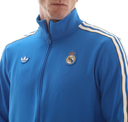 adidas Real Madrid Terrace Icons Erkek Ceket Mavi