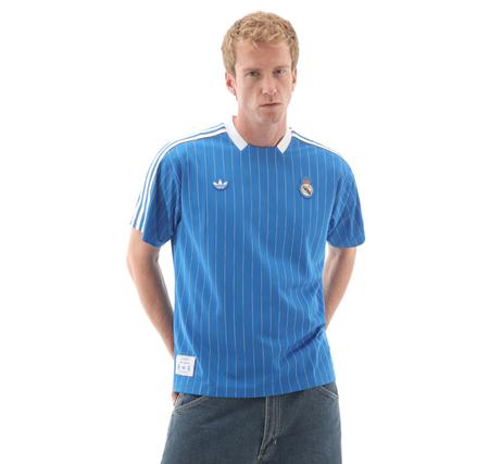 adidas Real Madrid Terrace Icons Erkek Forma Mavi