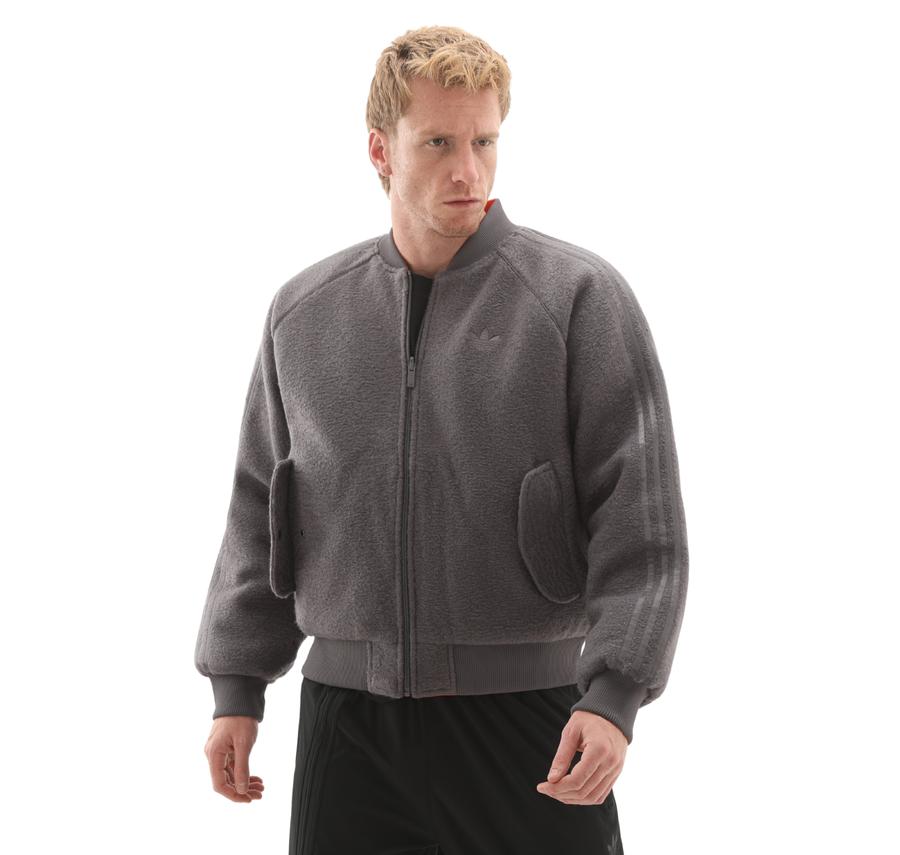 adidas Rev Bomber Jckt Erkek Mont Gri adidas Rev Bomber Jckt Erkek Mont Gri