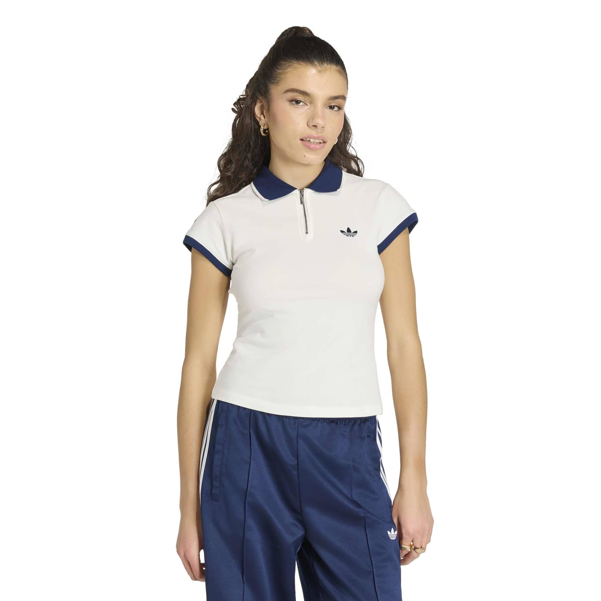 Женская футболка adidas Rib Polo Tee