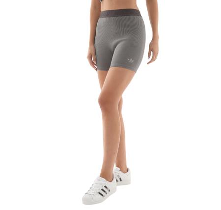 adidas Rıb Shorts Wash Kadın Tayt Gri