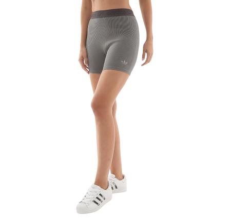adidas Rıb Shorts Wash Kadın Tayt Gri