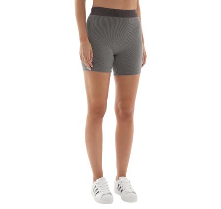 adidas Rıb Shorts Wash Kadın Tayt Gri