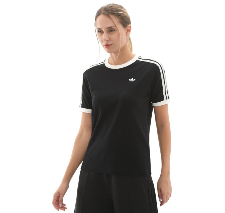 adidas Ruffle 3S Tee Kadın T-Shirt Siyah adidas Ruffle 3S Tee Kadın T-Shirt Siyah