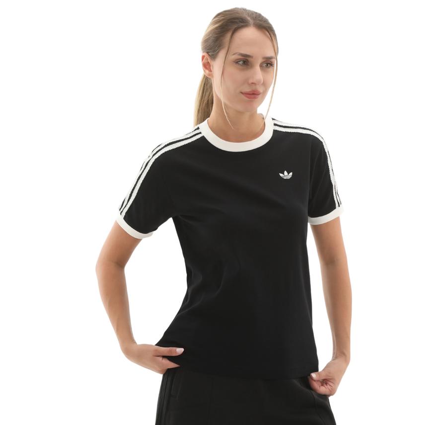 adidas Ruffle 3S Tee Kadın T-Shirt Siyah adidas Ruffle 3S Tee Kadın T-Shirt Siyah