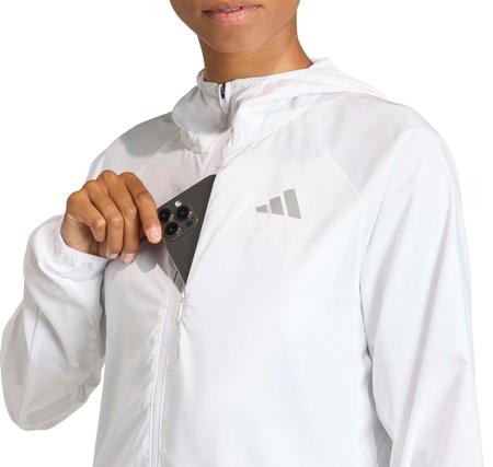 adidas Run Ess Jkt W Kadın Yağmurluk-Rüzgarlık Beyaz