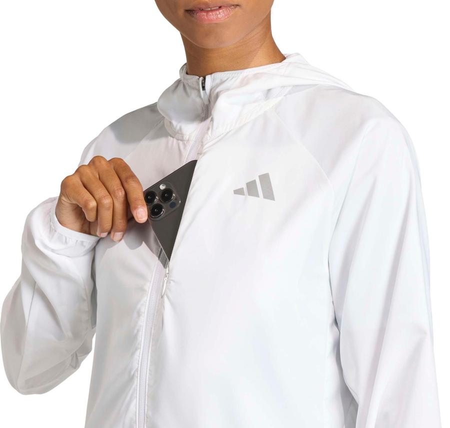 adidas Run Ess Jkt W Kadın Yağmurluk-Rüzgarlık Beyaz adidas Run Ess Jkt W Kadın Yağmurluk-Rüzgarlık Beyaz